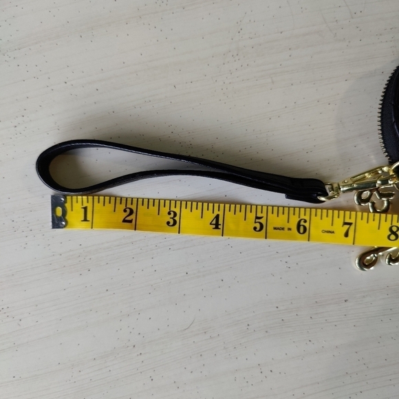 Juicy Couture Crown Heart Coin Purse Mini Bag Wristlet Pouch Quilted Charm - Picture 7 of 9